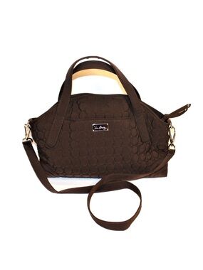 Vera Bradley Espresso Brown Satchel/ Shoulder Bag Like New